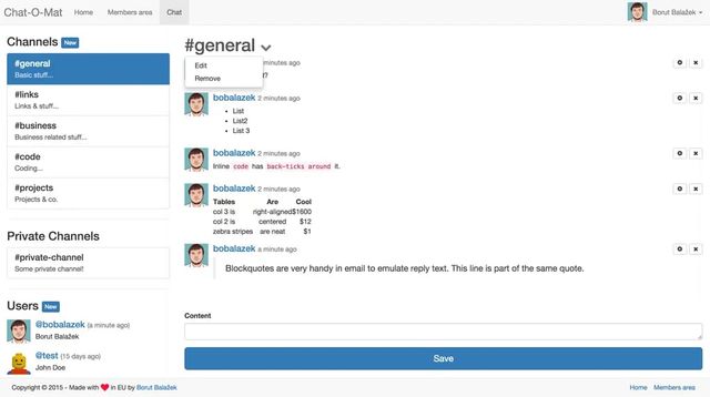 Chat-O-Mat screenshot 1
