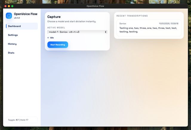 OpenVoice Flow screenshot 1