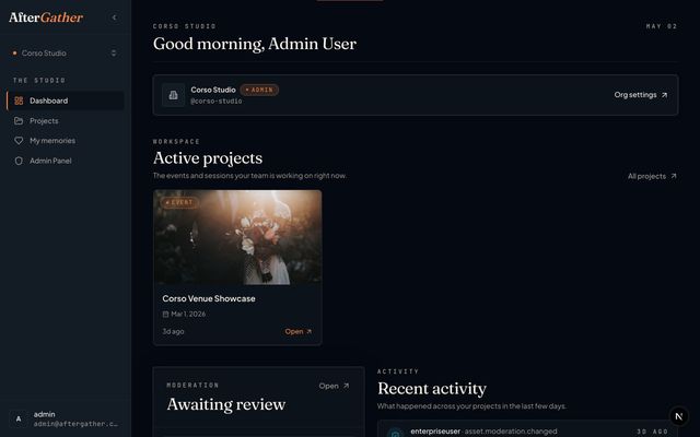 AfterGather screenshot 1