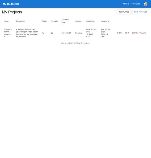 My Budgeteer screenshot 2