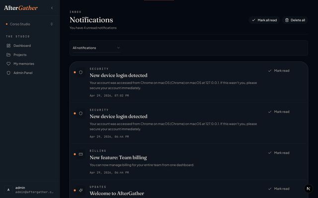 AfterGather screenshot 4