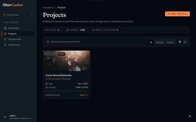 AfterGather screenshot 2