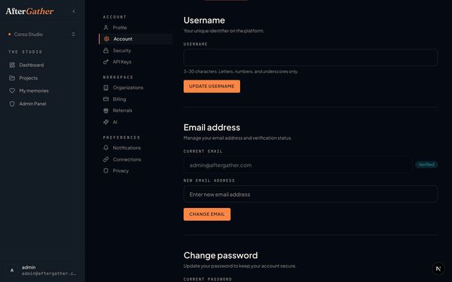 AfterGather screenshot 3
