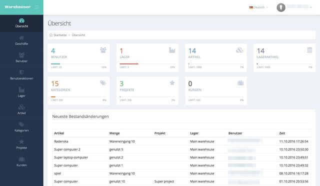 Warehouser screenshot 1