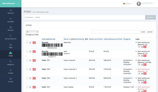 Warehouser screenshot 2