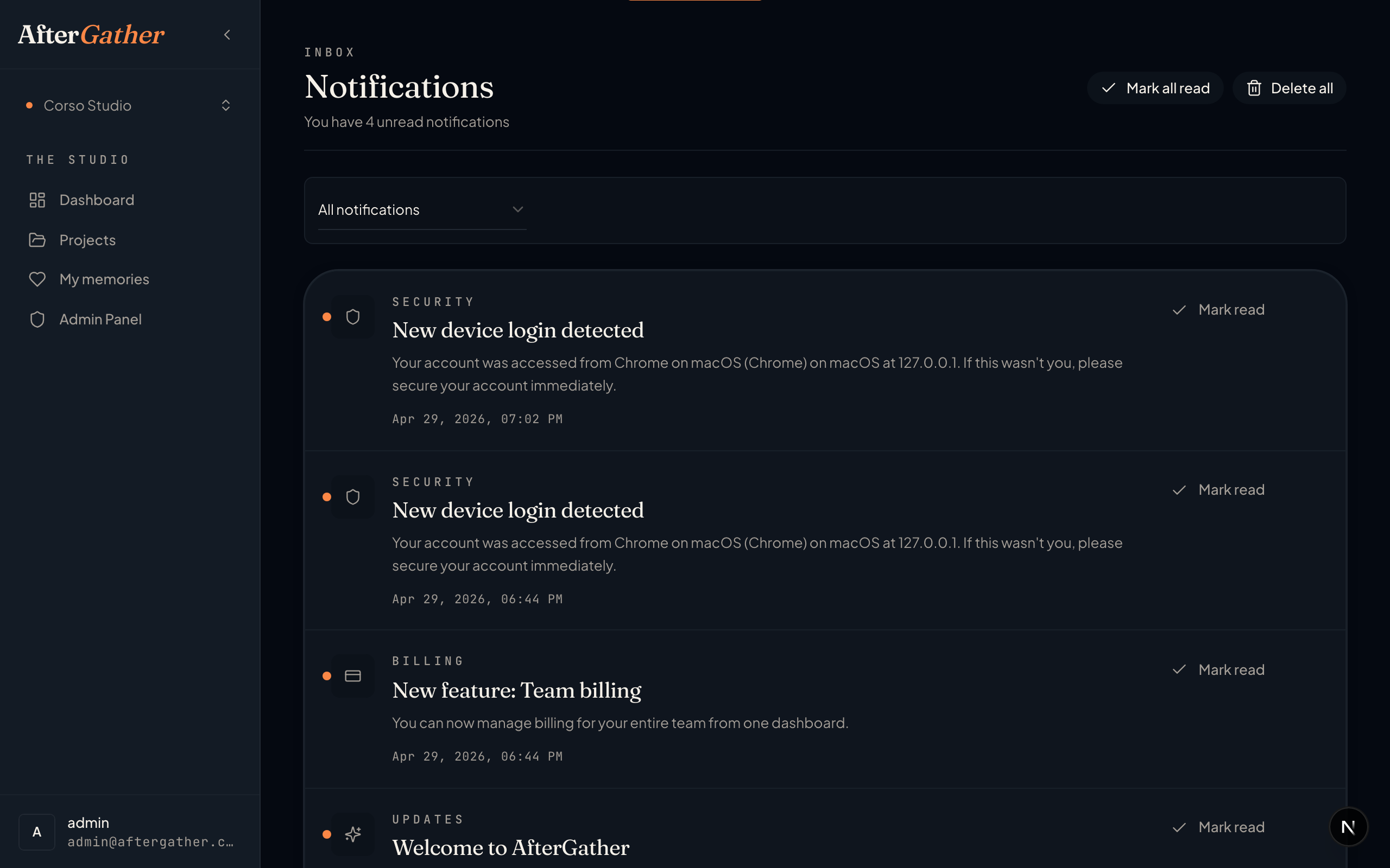 AfterGather screenshot 4
